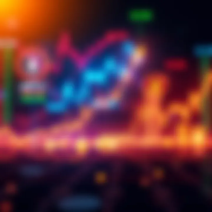 A graph showing stock prices rising alongside digital asset icons, symbolizing the connection between stocks and digital asset treasuries.