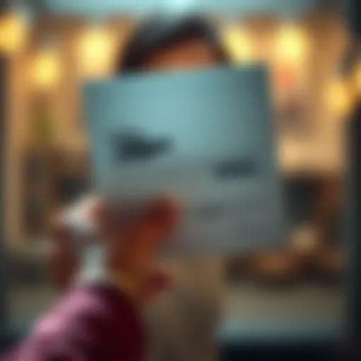 A hand holding a questionable letter from Ledger, with a worried expression on the person's face, representing concerns about fraud.