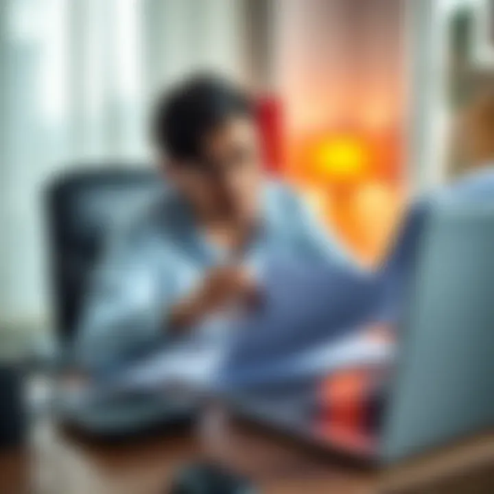 A person reviewing financial documents and planning tax strategies at a desk with a calculator and laptop.