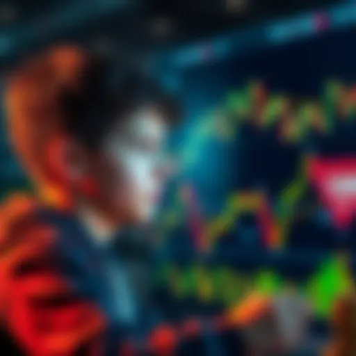 A 16-year-old boy looking confidently at cryptocurrency charts and graphs, dreaming of becoming a millionaire by 2025.