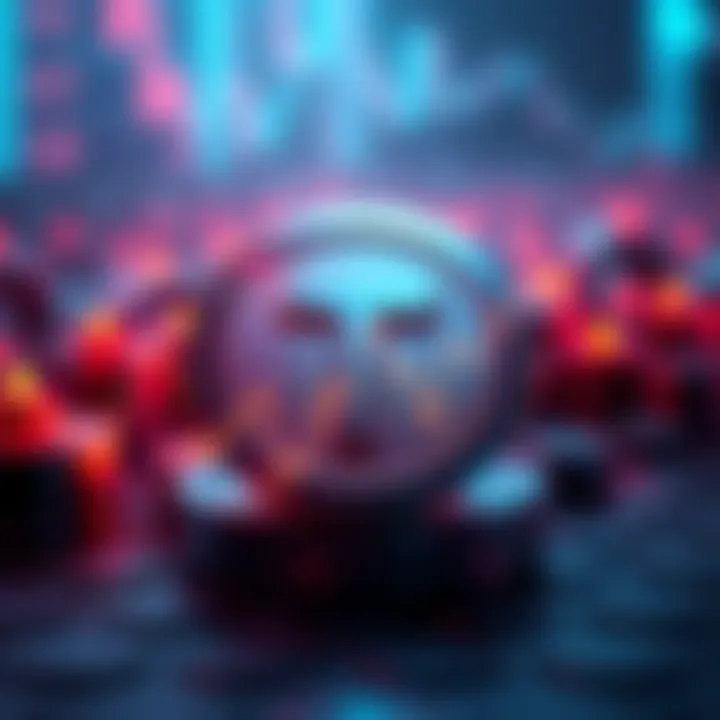 Tether's logo with a financial chart showing a $10 billion profit