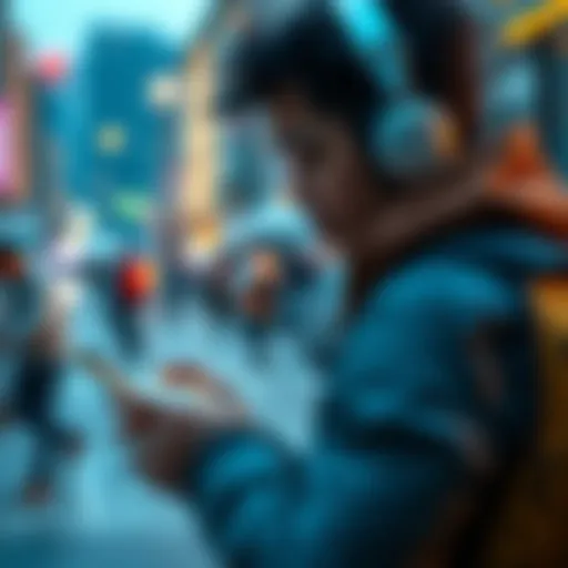 A person using a smartphone to trade Solana while traveling