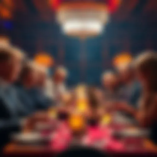 Group of people dining together at an exclusive event celebrating their investment in Trump's Memecoin