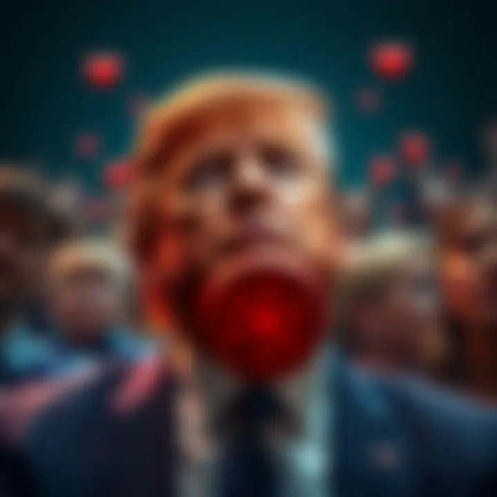 People reacting to Trump's social media post with comments and shares