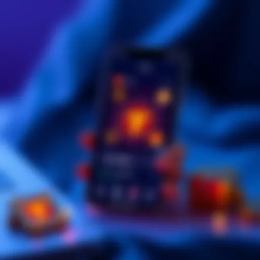A smartphone displaying the Trust Wallet app interface with crypto icons and security symbols