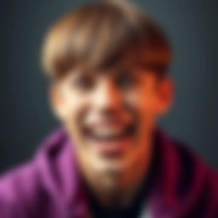 A person shows off a bowl cut and turkey teeth, representing a unique trend in personal style.