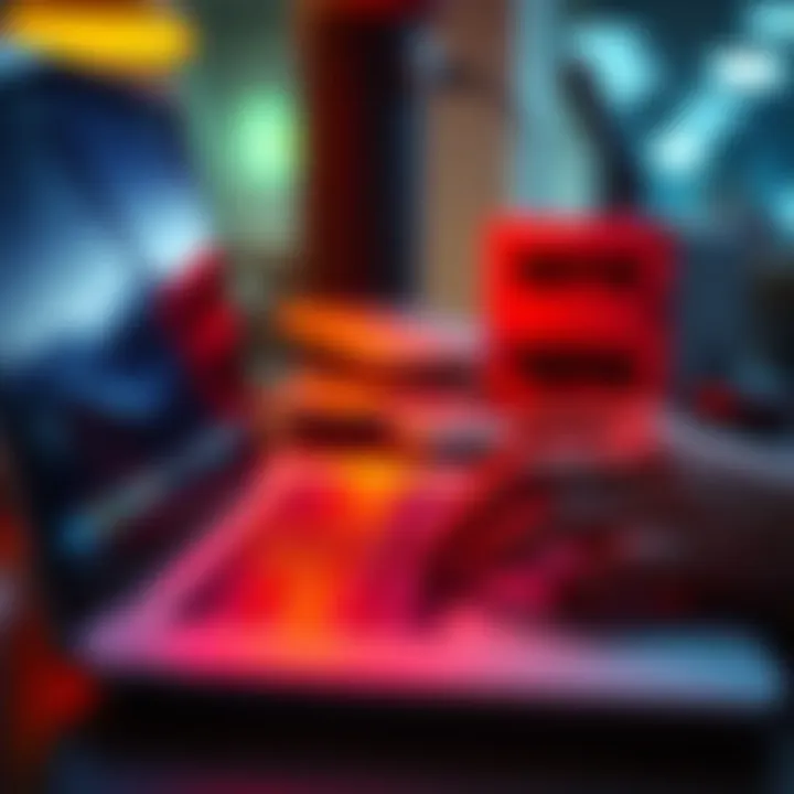 A person cautiously types their seed phrase on a Macbook, concerned about security and spyware