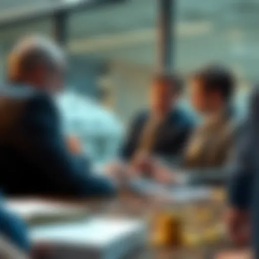 British officials discussing cryptocurrency tax regulations in an office setting