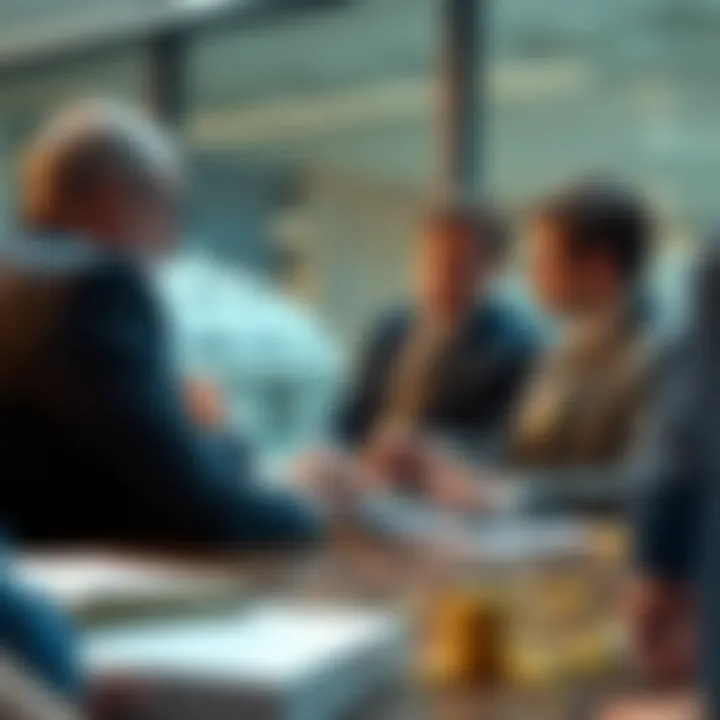 British officials discussing cryptocurrency tax regulations in an office setting