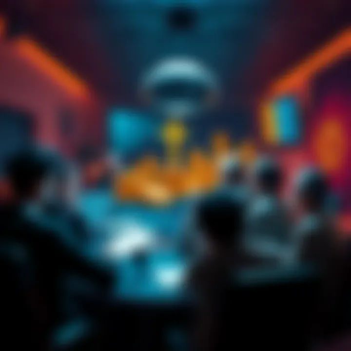 Group of people discussing crypto regulations during a meeting