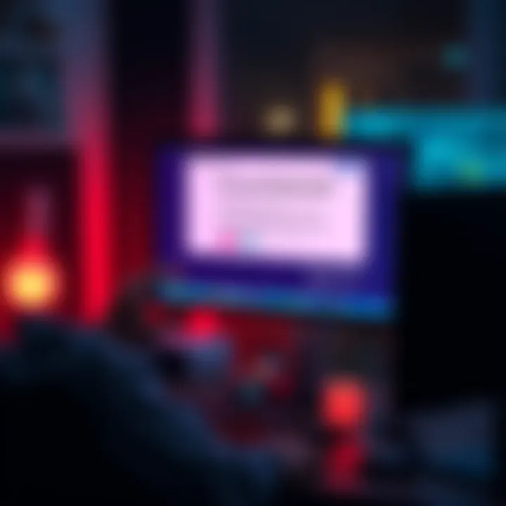 A frustrated person looking at a computer screen with a blocked account message from Revolut