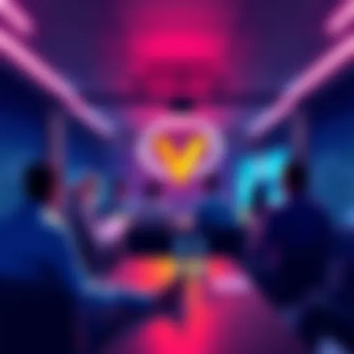 Group of people discussing Vechain blockchain developments in a virtual meeting