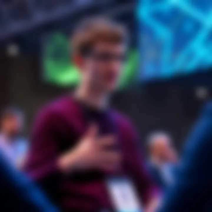 Vitalik Buterin discussing Ethereum's Layer 1 improvements at a conference