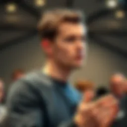 Vitalik Buterin expressing concerns about EU surveillance measures at a public event, emphasizing the importance of digital privacy for people in Europe.