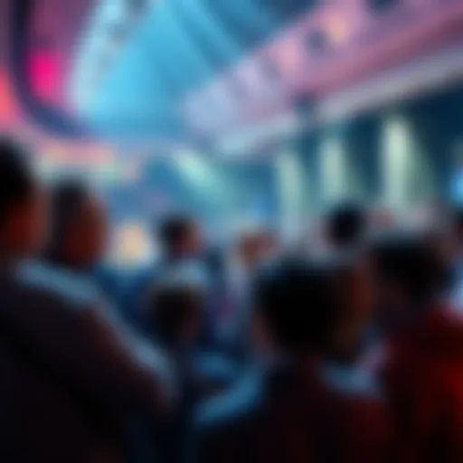 A group of people gathered for a vote on the stablecoin bill, discussing its potential implications for the market.